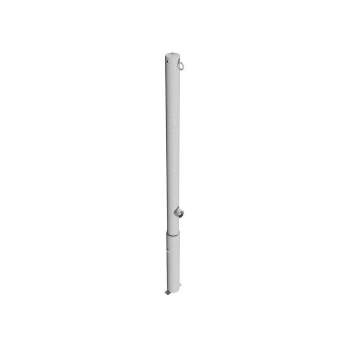 Absperrpfosten Ø 60 mm, herausnehmbar, Bodenhülse, 900mm Überflur, Dreikantverschluss, 1 Öse