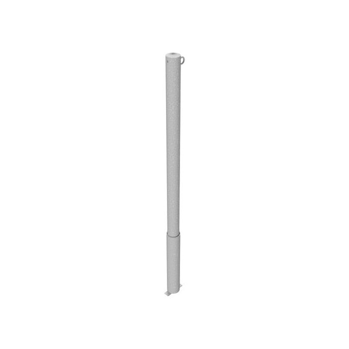 Absperrpfosten Ø 60 mm, herausnehmbar, Bodenhülse, 900mm Überflur, ohne Verschluss, 1 Öse