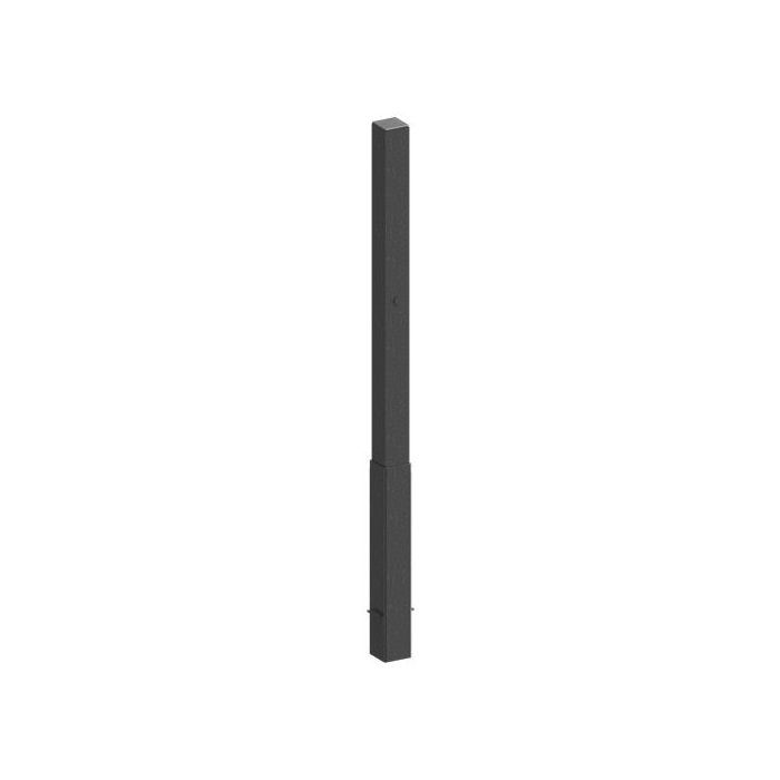 Absperrpfosten 70x70mm, herausnehmbar, Bodenhülse, 900mm Überflur, Dreikant + Schlüssel Typ 4039