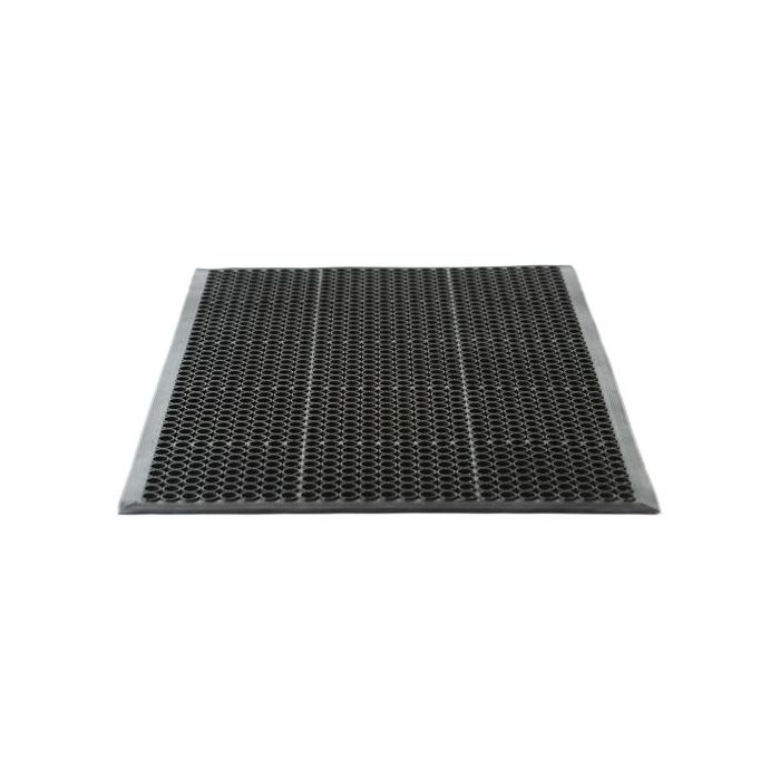 Miltex Arbeitsplatzmatte Yoga Grip Basic, 900x1500 mm, durchbrochen, Naturgummi, schwarz