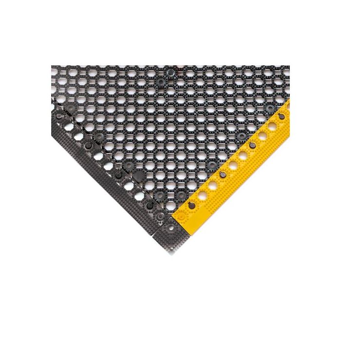 Miltex Arbeitsplatzmatte Yoga Grip Ultra, 500x500 mm, genoppt, Modulsystem, PVC, schwarz, 4er Set