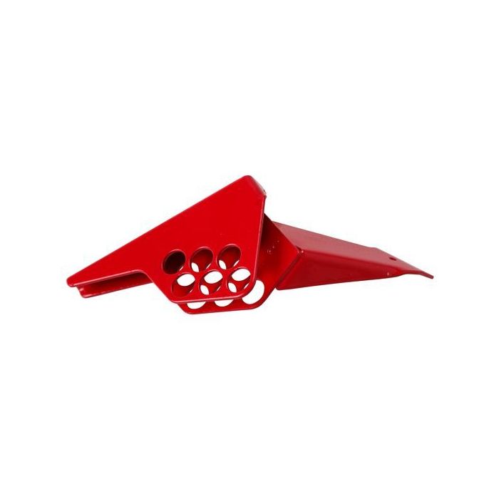 Kleine Kugelhahn-Absperrung, für Rohrdurchmesser 6,35-25,40 mm, rot, Stahl für max. 6 Schlösser