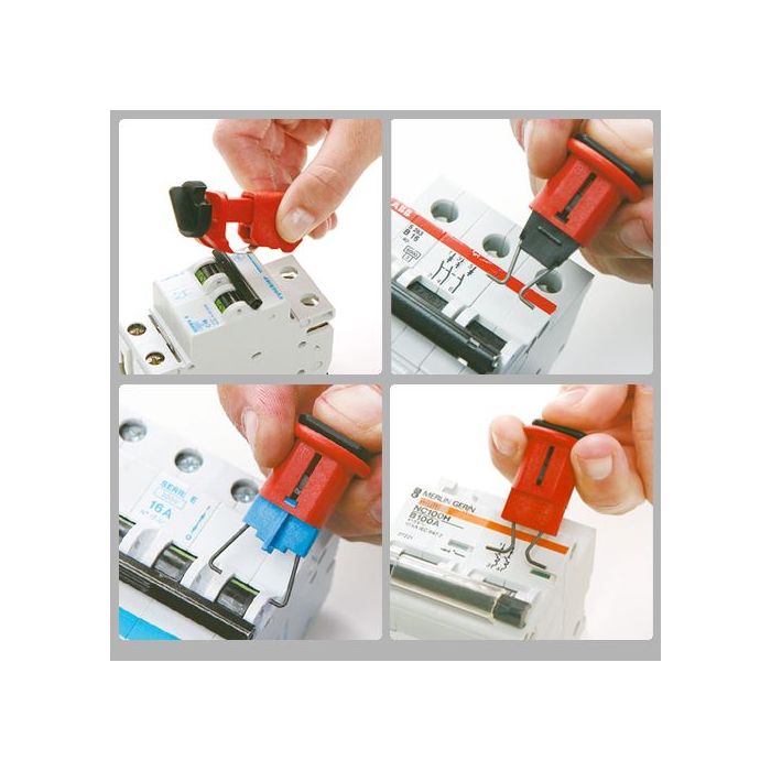 Verriegelungssystem für Schutzschalter, Set 1 x TBLO, 1 x POS, 1 x PIS, 1 x POW