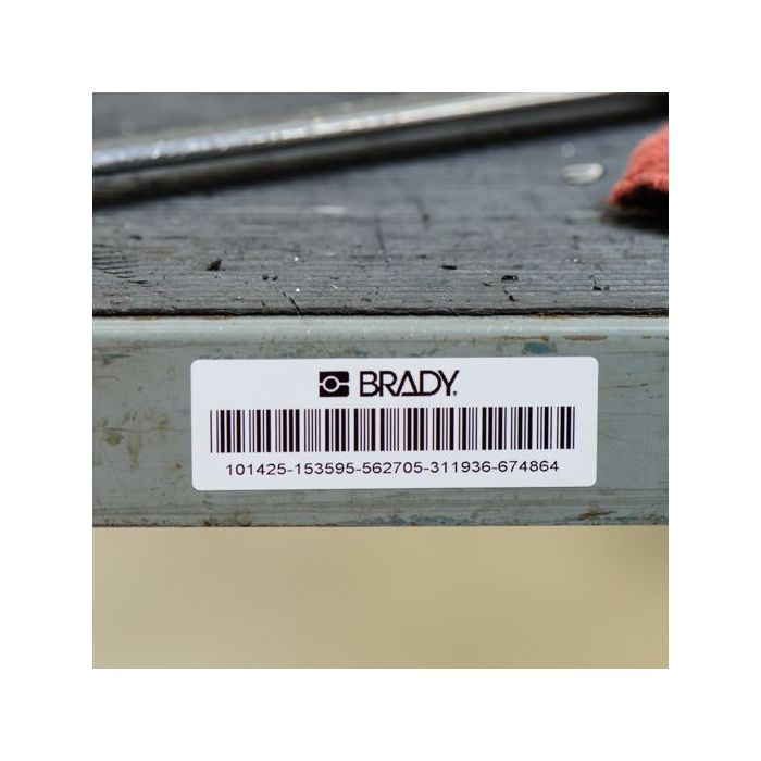Polyester-Etiketten, hellgrau, B-428, für M710 & BMP71