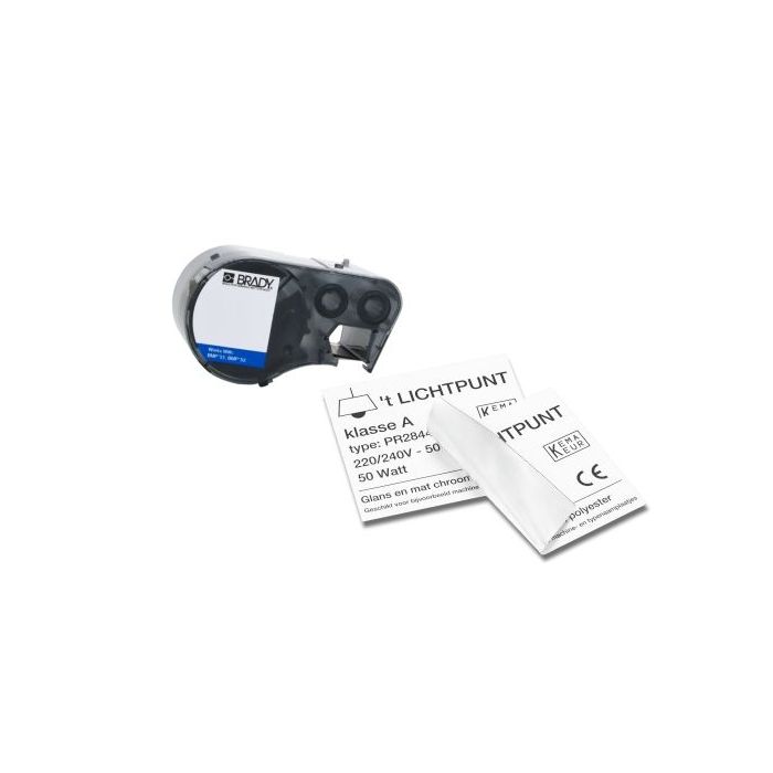 Polyesteretiketten mit sehr hoher Klebkraft, weiß, B-483, für M410, M510, M511, BMP41 & BMP51