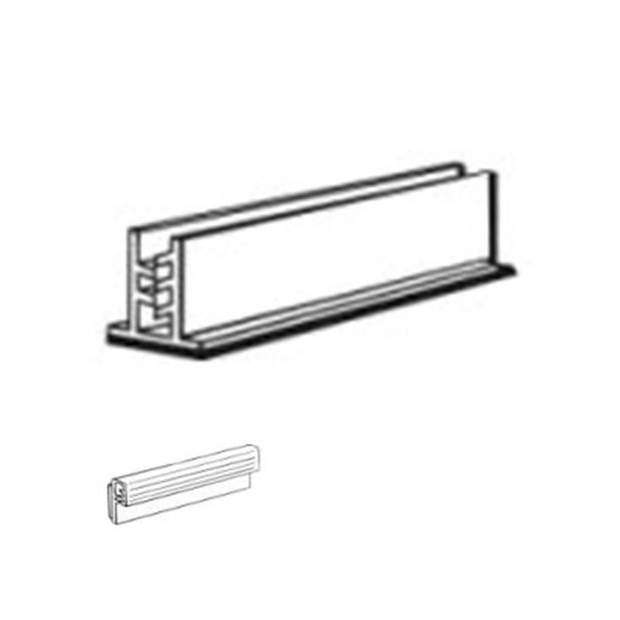 Displayhalter, gekröpft, selbstklebend, PVC,  transparent, VE = 10 Stück