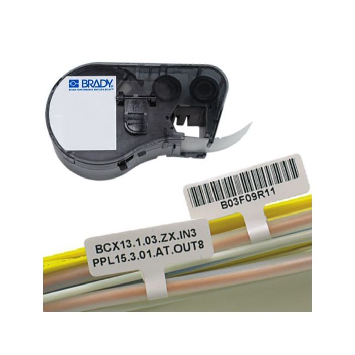Kabelfähnchen aus Polypropylen, weiß, für M510, BMP51 & M511, 10 x 30 mm, M5-01-425-FT