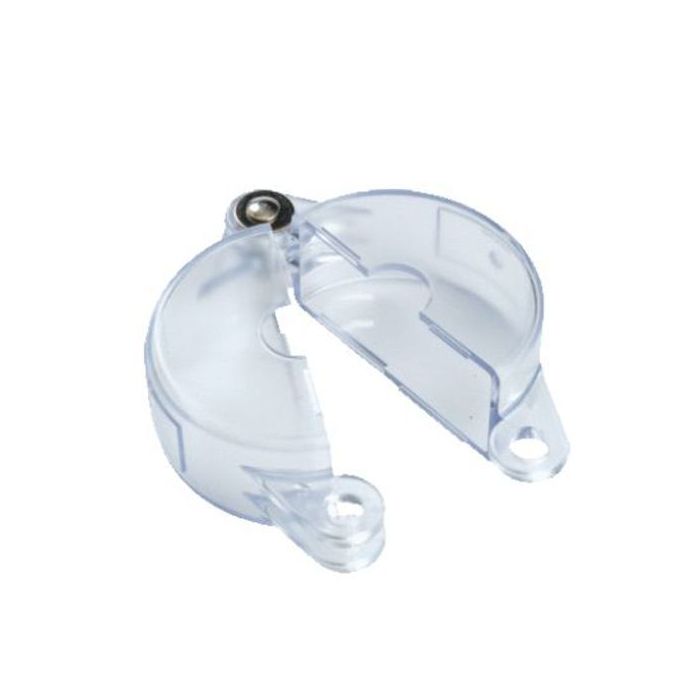 Blockiersystem für Durchgangsventile, transparent