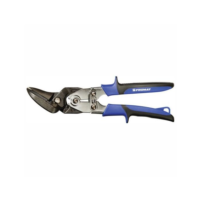 Blechschere rechts, max. 1,5 mm, Länge 260 mm, aus Qualitätsstahl, Griffe mit PVC-Überzug