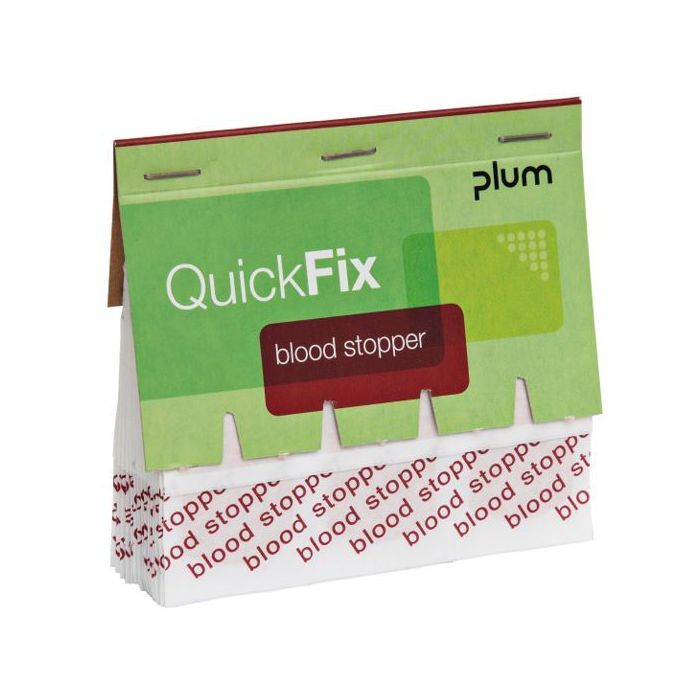 Nachfüllpackung QuickFix Blood Stopper mit 45 Stück blutstillenden Pflasterstrips