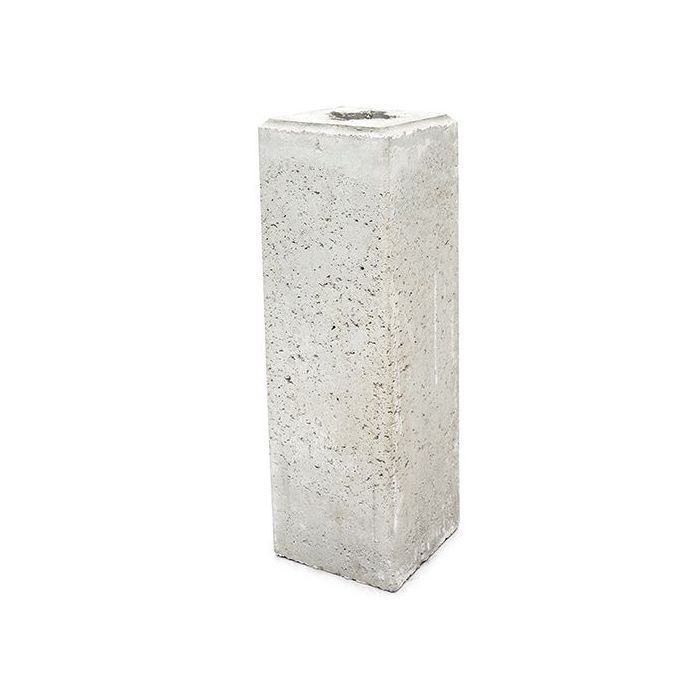 Betonsockelstein für Pfosten Höhe 450 mm, inkl. 4 Hartholzkeile