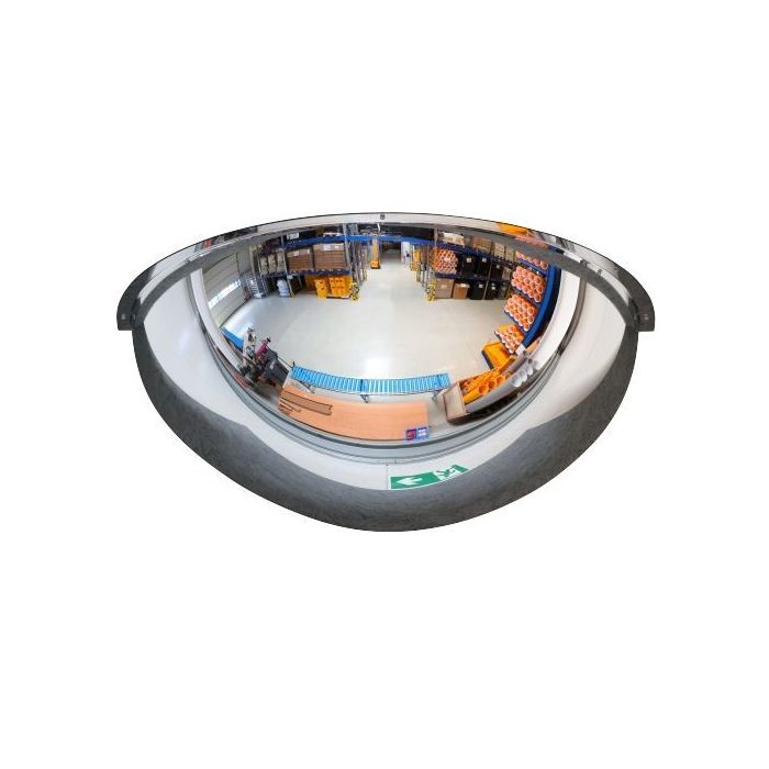 Kuppelspiegel 180°, Acryl, Überprüfung von 3 Richtungen