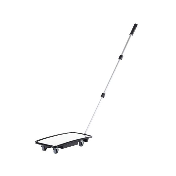 Inspektionsspiegel, Teleskoparm bis 110 cm, 200 x 400 mm, mit Rädern