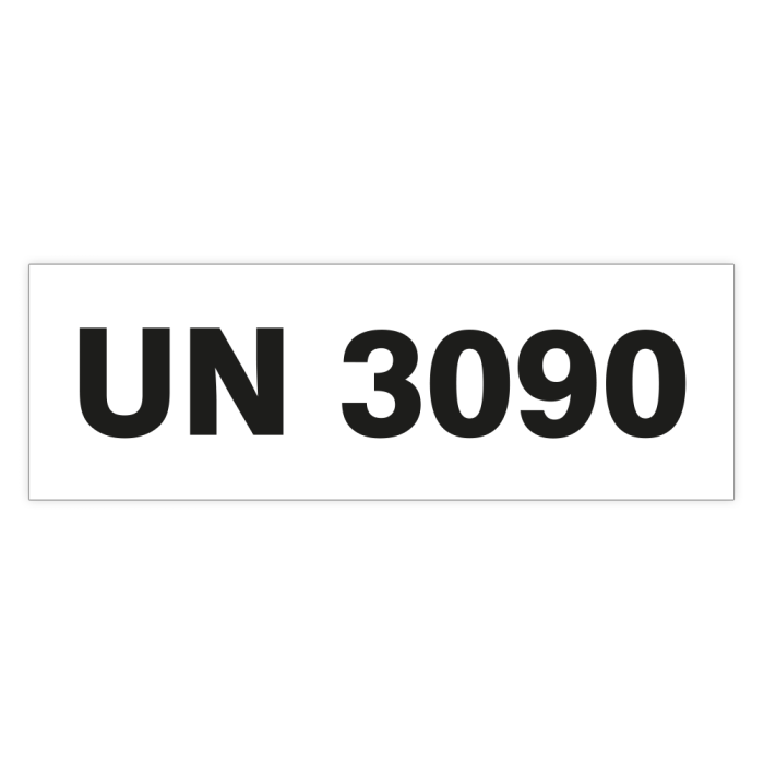UN-Etiketten UN 3090 (LITHIUM-METALL-BATTERIEN), Folie, 150 x 50 mm