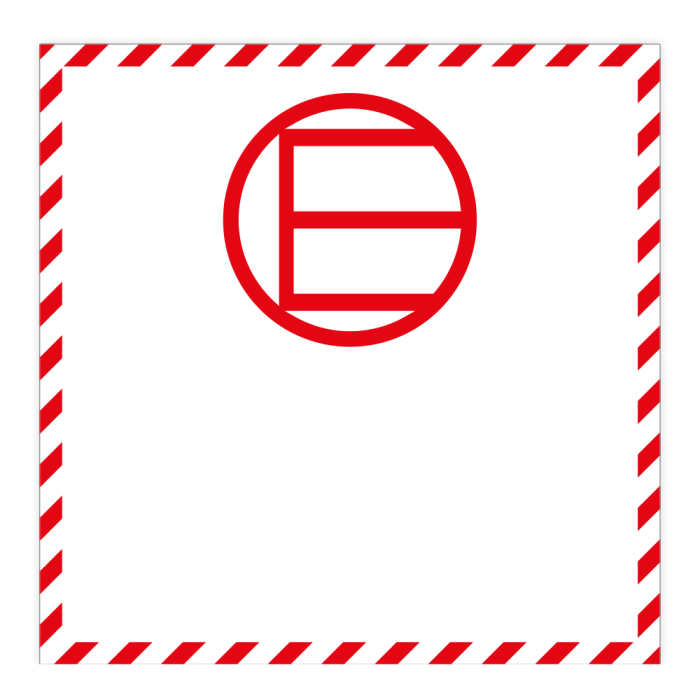 Gefahrzettel, Freigestellte Mengen, Excepted Quantities, versch. Ausführungen