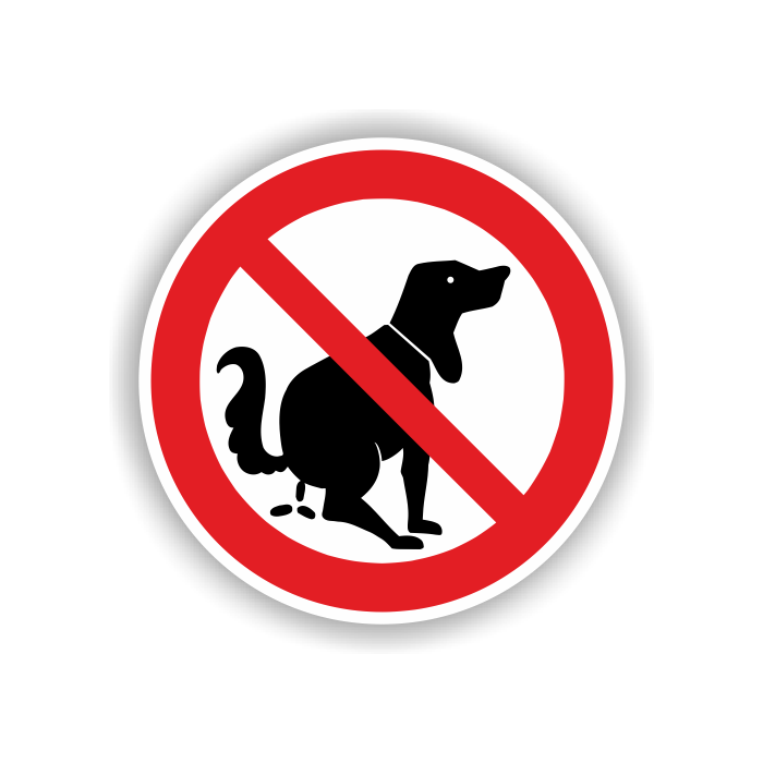 Verbotsschild, Hier kein Hundeklo, praxisbewährt
