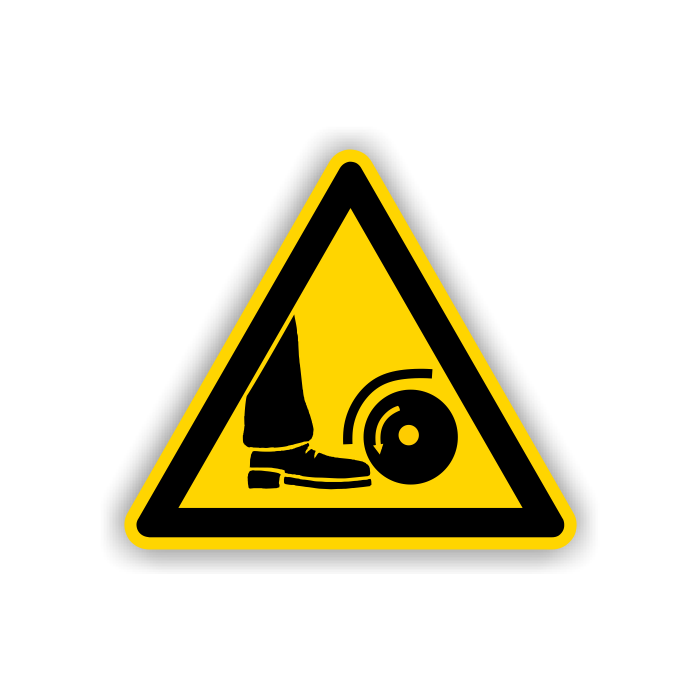 Warnschild, Warnung vor Fußverletzung, praxisbewährt