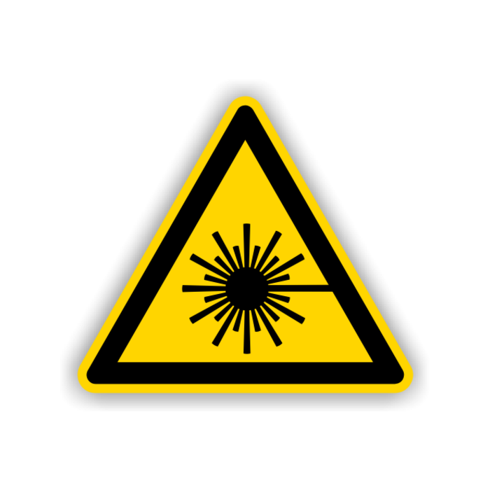 Warnschild, Warnung vor Laserstrahl, ISO 7010