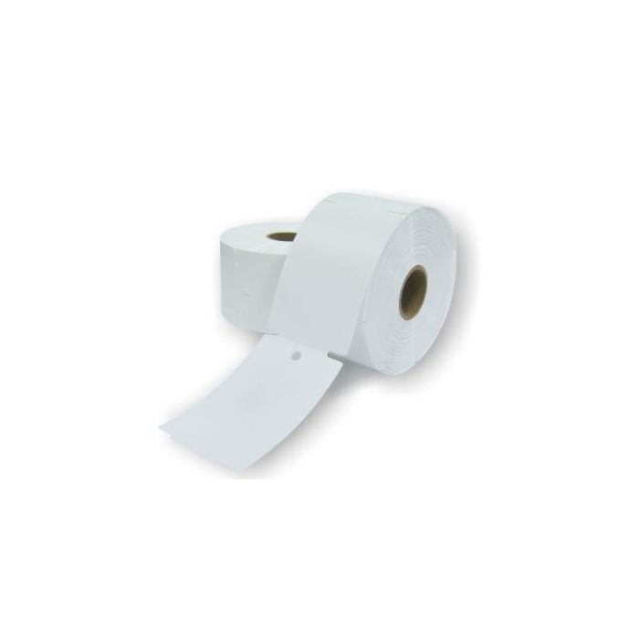 Anhängeetiketten auf Rolle 1 Zoll Rollenkern, Kunststoff, weiß, 50 x 76,2 mm
