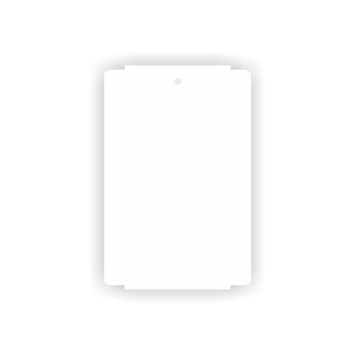 Anhängeetiketten auf Rolle mit 3 Zoll Rollenkern, Kunststoff, weiß, 50 x 76,2 mm