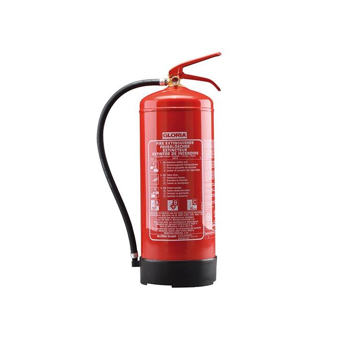Gloria Pulver-Feuerlöscher mit Manometer Brandklasse A, B und C Löschmittel: 6 kg
