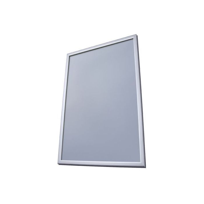 Schaufenster-Klapprahmen, silber eloxiertes  Aluminiumprofil 32 mm, verschiedene Formate