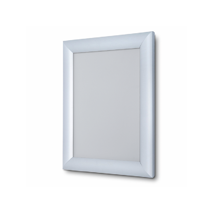 Schaufenster-Klapprahmen, silber eloxiertes, Aluminiumprofil 25 mm breit, verschiedene Formate