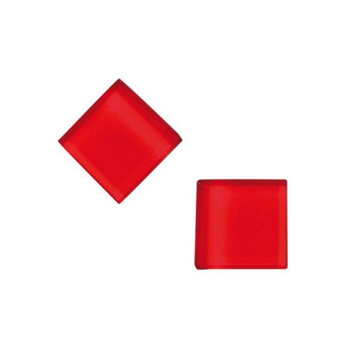 Glasmagnete aus Neodym, 25x25x8 mm, verschiedene Farben