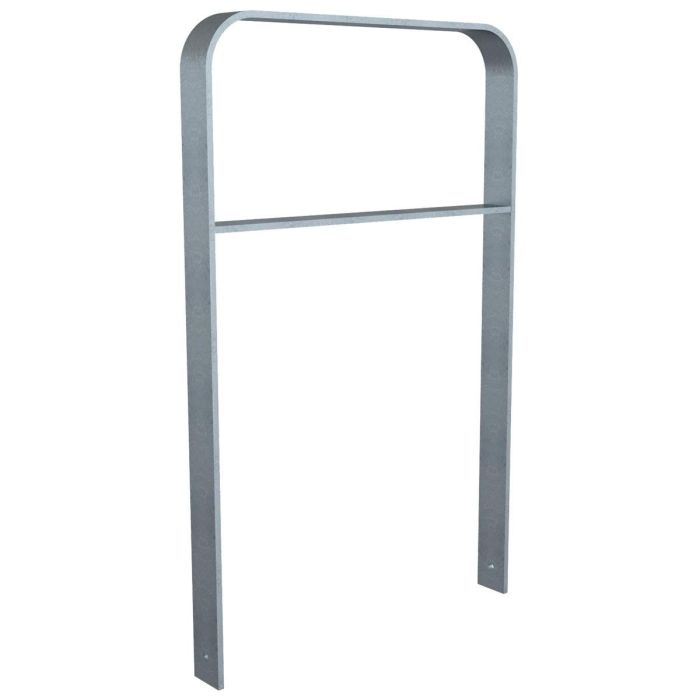 Flachstahlbügel gebogen 80x12mm, Einbetonieren, 1200x750 mm (HxB), Querholm, feuerverzinkt