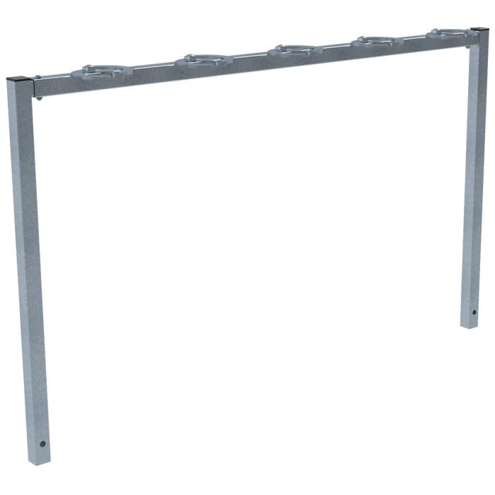 Scooter Reihenparker, 5 Plätze, zum Einbetonieren, verschließbare Ringe, 650x1500mm
