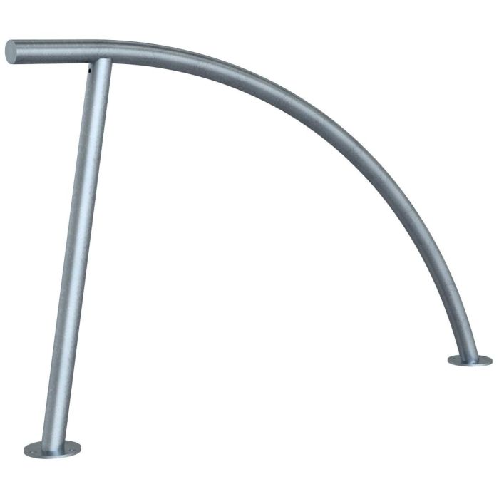 Anlehnbügel zum Aufdübeln, Stahlrohr Ø48mm, 850x1400mm (HxB), feuerverzinkt