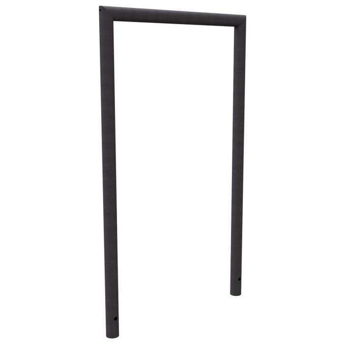 Abweisebügel auf Gehrung geschweißt, Stahlrohr Ø48mm, 1200x700 mm (HxB), Eisenglimmer