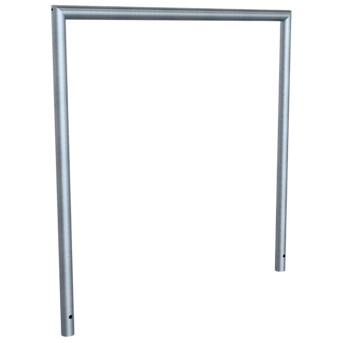 Abweisebügel auf Gehrung geschweißt, Stahlrohr Ø48mm, 1200x1200 mm (HxB), feuerverzinkt