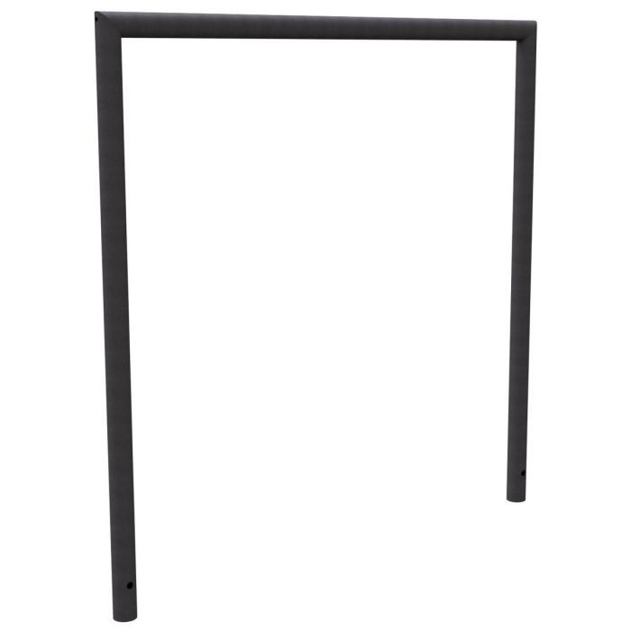 Abweisebügel auf Gehrung geschweißt, Stahlrohr Ø48mm, 1200x1200 mm (HxB), Eisenglimmer