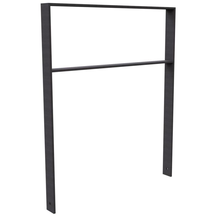Flachstahlbügel 80x12mm, Einbetonieren, 1200x1000 mm (HxB), Querholm, Eisenglimmer