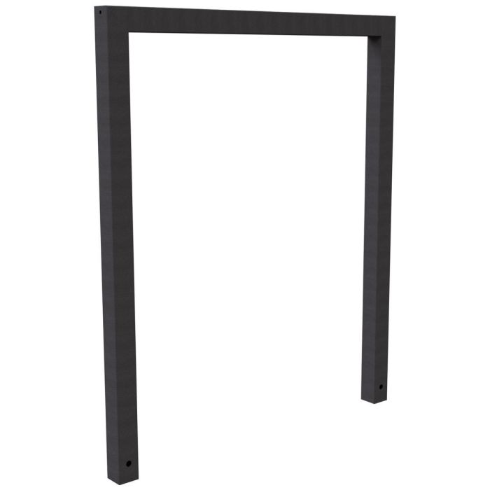 Anlehnbügel, 1000mm, zum Einbetonieren, 800mm Überflur, Rechteckrohr 60x60mm, Eisenglimmer
