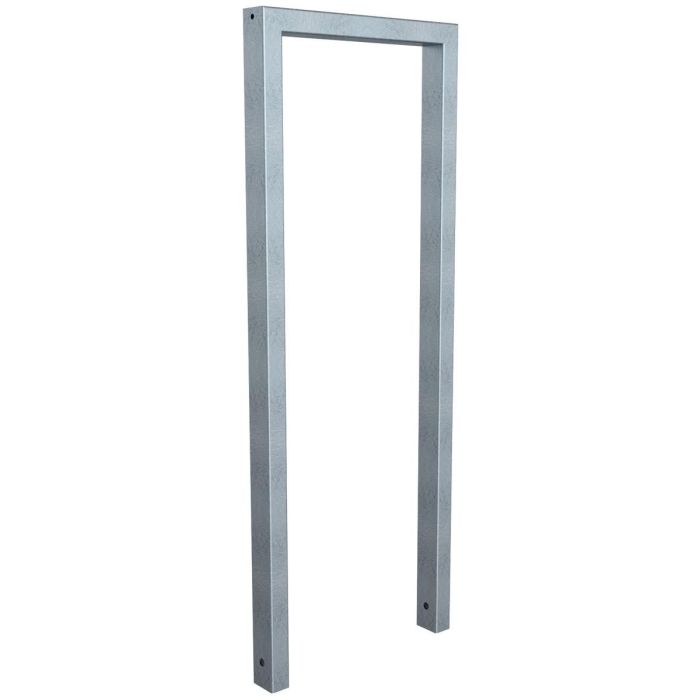 Anlehnbügel, 450mm, zum Einbetonieren, 800mm Überflur, Rechteckrohr 60x40mm, feuerverzinkt