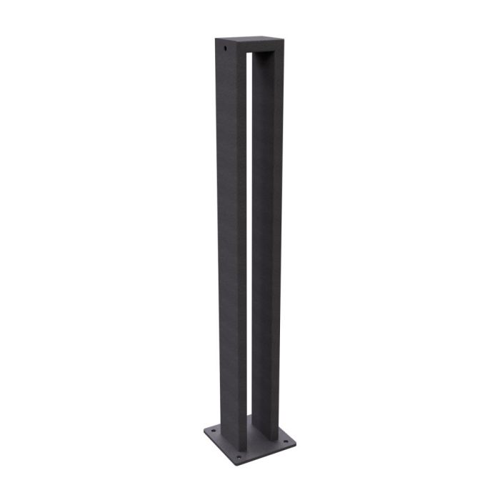 Einzelparker, 800x95 mm (HxB), Vierkant, Aufdübeln, Bodenplatte 150x150mm, Eisenglimmer