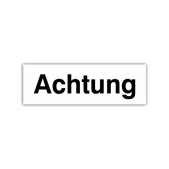GHS-Signalwort Achtung,  Folie, verschiedene Formate