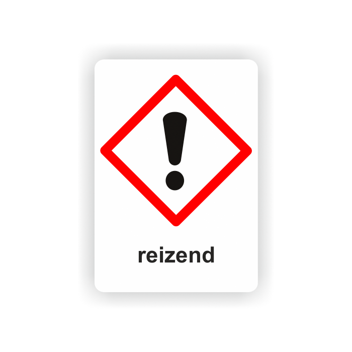 Gefahrensymbol GHS07 Ausrufezeichen, reizend 26 x 37 mm, 12 St./VE