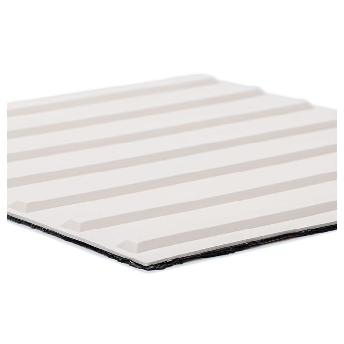 TacGuide MTA MX15 Taktile Rippenplatte, DIN 32984, zum Aufkleben, 300 x 300 mm, weiß