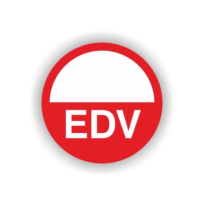 Stromkreisaufkleber "Nur für EDV" + Strk.