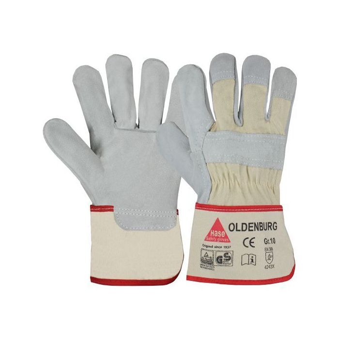Hase Lederhandschuhe Oldenburg, 12 Paar