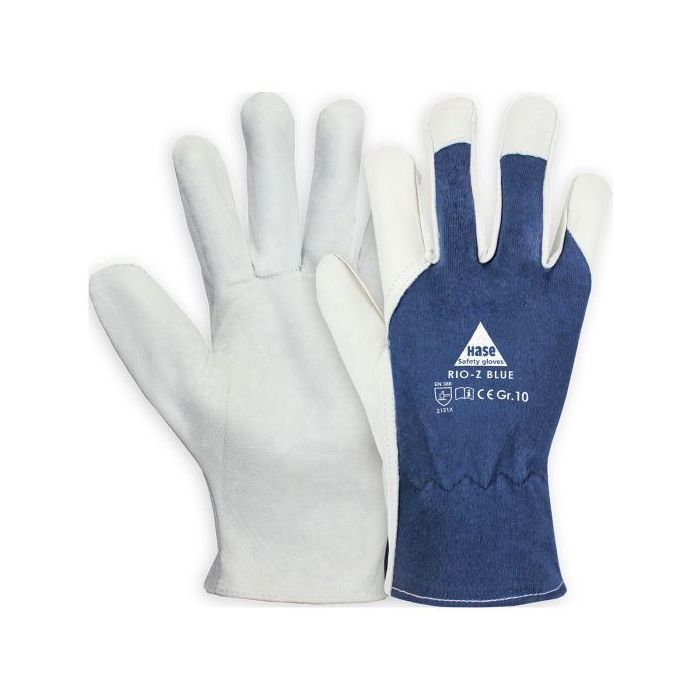 Hase Montagehandschuhe Rio-Z-Blue, 10 Paar