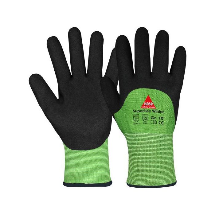 Hase Winterhandschuhe SuperFlex Winter, Größe 11, 10 Paar