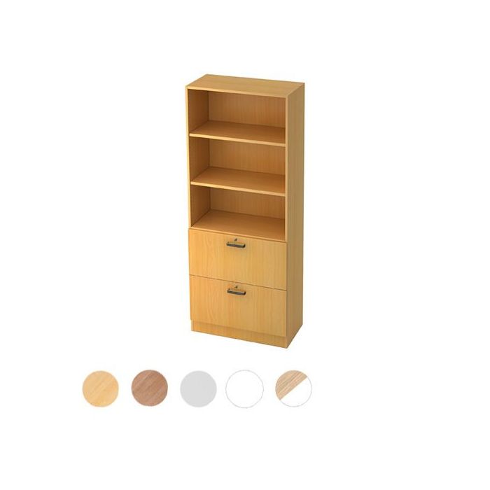 Hammerbacher Hängeregistratur-Schrank Securoline, 2 Auszüge, 3 OH, 80 x 42 x 200,4 cm