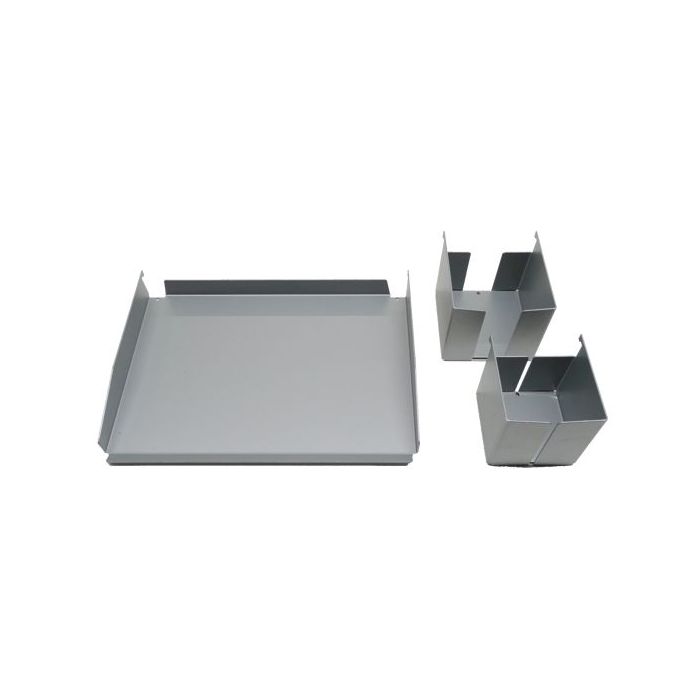 Hammerbacher Orga-Set zur Befestigung an die Orga-Schiene, silber