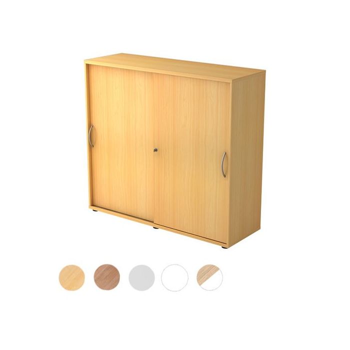Hammerbacher Schiebetürenschrank Comfortline, 3 Ordnerhöhen, 120 x 40 x 110 cm