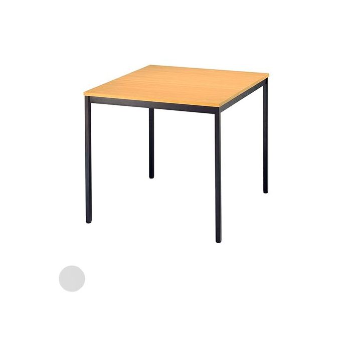 Hammerbacher Konferenztisch Vanessa, 80 x 80 cm, mit Vierkantrohr-Füßen