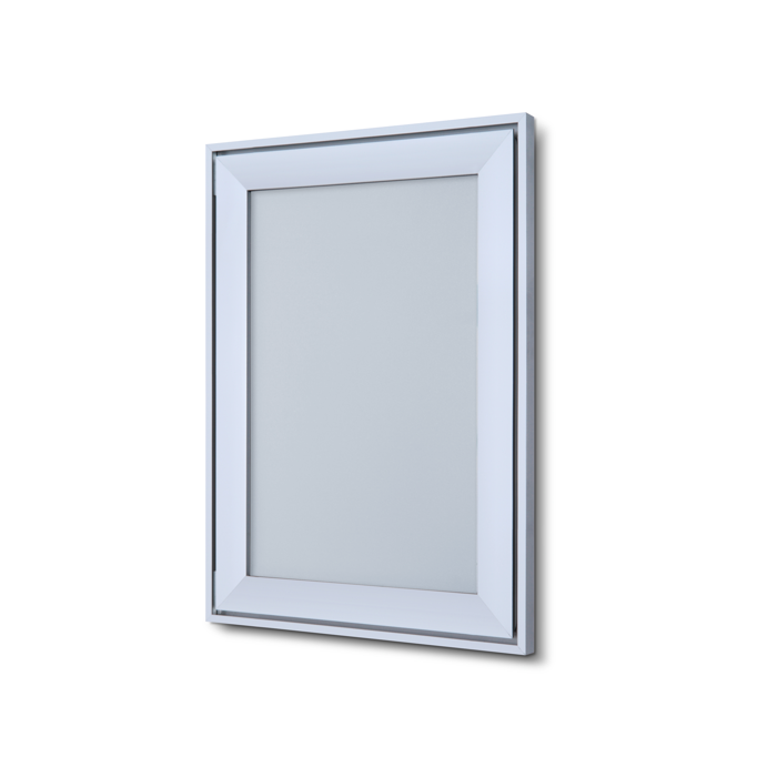 Klapprahmen Design, Aluminium silber eloxiert 37 mm Rahmenprofil, verschiedene DIN Formate